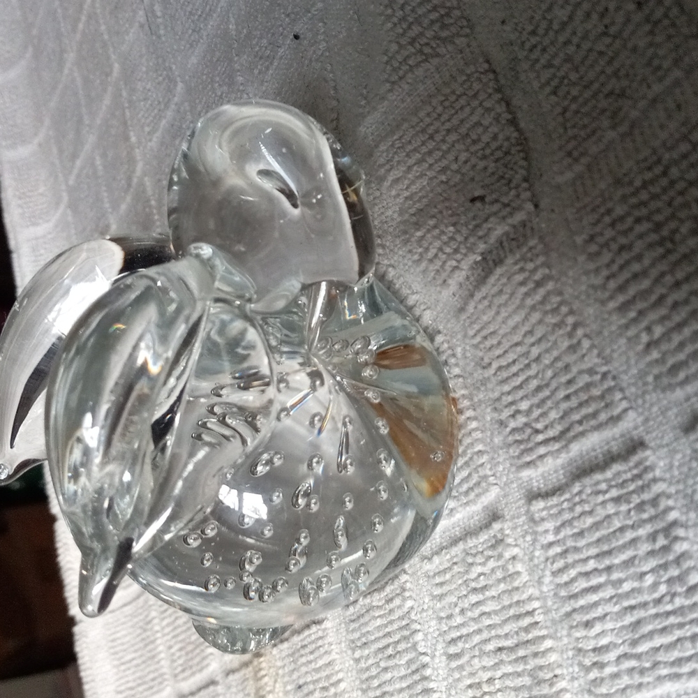 Art Glass Rabbit with controlled bubbles. - Picture 3 of 3